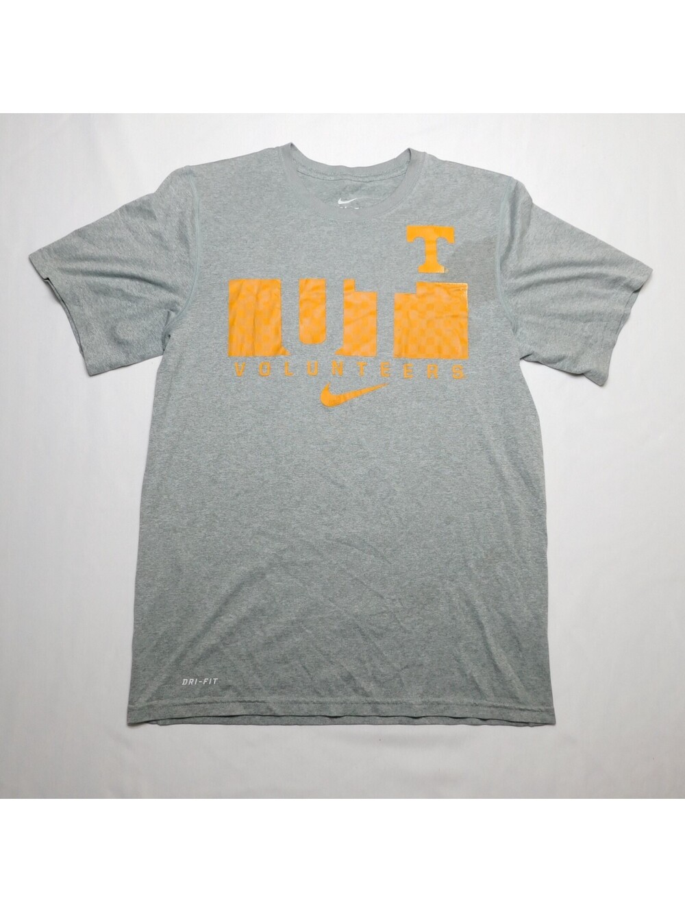 Nike Dri-Fit Shirt Mens Small S Gray Tennessee Volunteers Vols Graphic Tee Athle